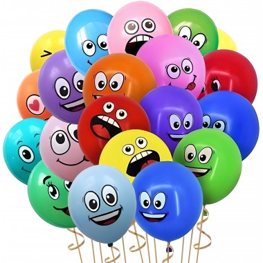 ZESTAW BALONÓW BALON EMOTKI EMOTIKONY BUŹKI 20SZT III 5.1 a