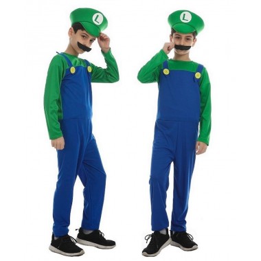 STRÓJ PRZEBRANIE SUPER MARIO BROS LUIGI