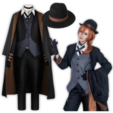 STRÓJ KOSTIUM CHUUYA NAKAHARA COSPLAY BUNGOU STRAY DOGS ZESTAW