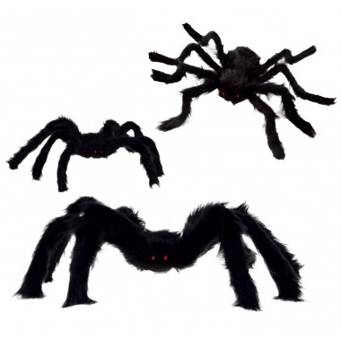 WŁOCHATY PAJĄK GIGANT TARANTULA OLBRZYM DEKORACJA NA HALLOWEEN 60 CM