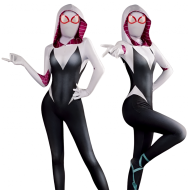 STRÓJ PRZEBRANIE SPIDER WOMAN GWEN STACY SPIDERMAN COSPLAY