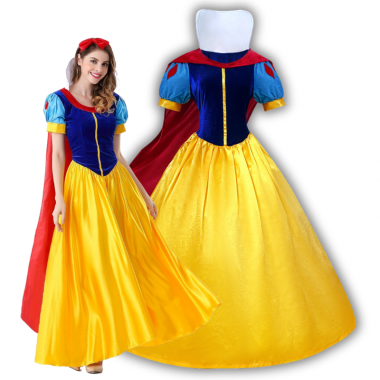 STRÓJ KOSTIUM SUKIENKA PRZEBRANIE KRÓLEWNA ŚNIEŻKA COSPLAY