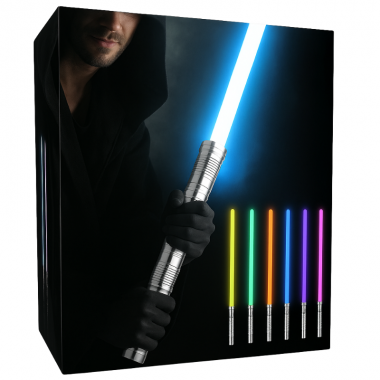 MIECZ ŚWIETLNY GWIEZDNE WOJNY LIGHTSABER LED USB ŚWIATŁO DŹWIĘK 15 KOLORÓW SREBRNY J II 8 c